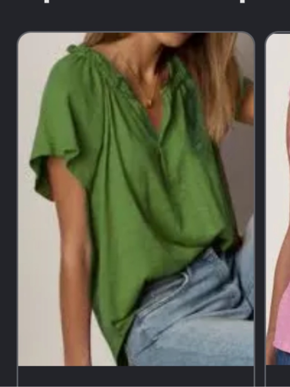 Dylan SS Ruffle Tee L